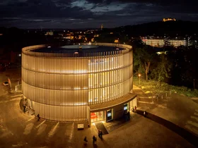 Die Interimsspielstätte GLOBE Coburg